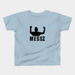 Messi (in black silhouette) Kids T-Shirt